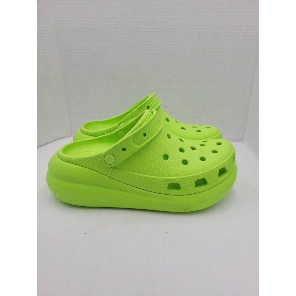 CROCS Classic Platform Clog in Neon Green - Picture 8 of 11
